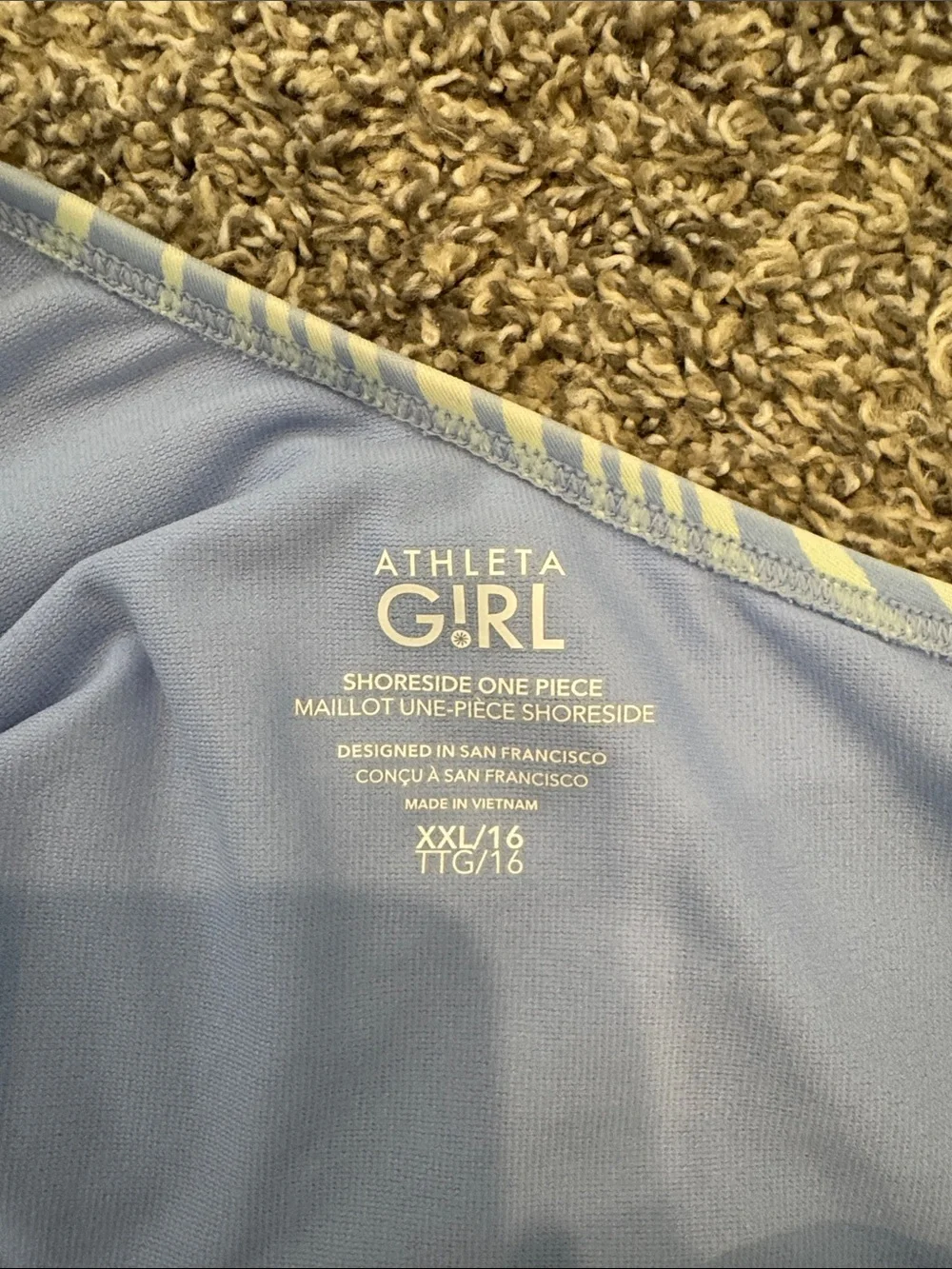 Athleta Girl one Piece Swimsuit, Size XXL or 16